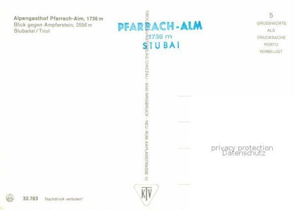 Stubaital Alpengasthof Pfarrach Alm mit Ampferste – Bild 2