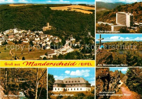 Manderscheid Eifel Fliegeraufnahme Eifel Sanatorium Im Hor