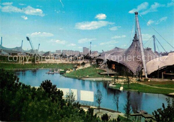 Muenchen Olympiapark Stadion Schwimm und Sportha