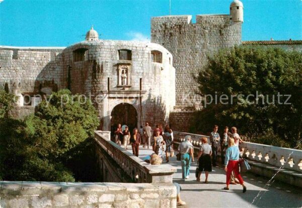Dubrovnik Ragusa Schloss Eingang