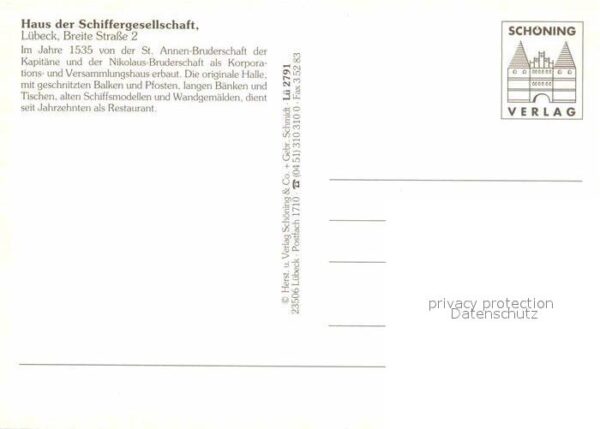 Luebeck Haus der Schiffergesellschaft – Bild 2