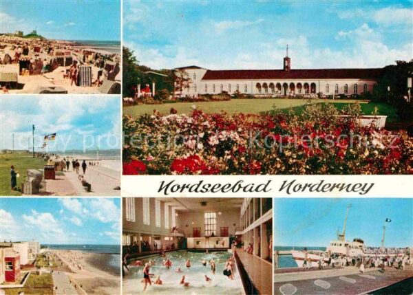 Norderney Nordseebad Nordstrand Kurhausplatz Promenade Wests