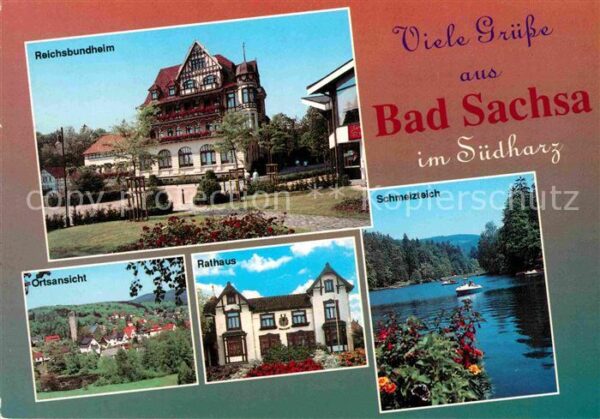 Bad Sachsa Harz Reichsbundheim Ortsansicht Rathaus Schm