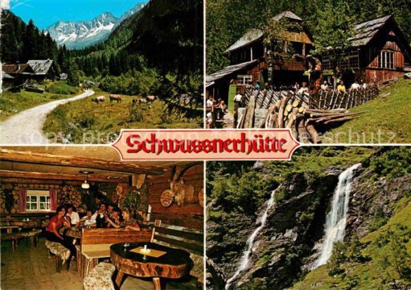 Mallnitz Kaernten Schwüssnerhütte Seebachtal Gaststube Th