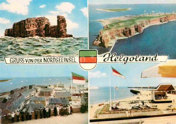 Helgoland Brandung Fliegeraufnahme Promenade Stra