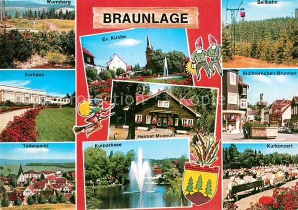 Braunlage Wurmberg Kurhaus Teilansicht Kurparksee
