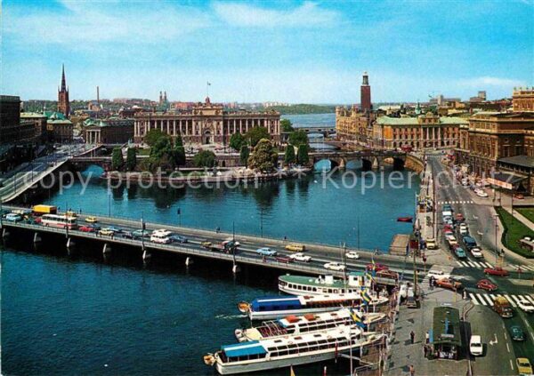 Stockholm Strombrücke altes Reichtagsgebäude köni