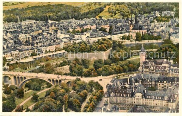 LUXEMBOURG  Luxemburg Vue aerienne sur la Ville