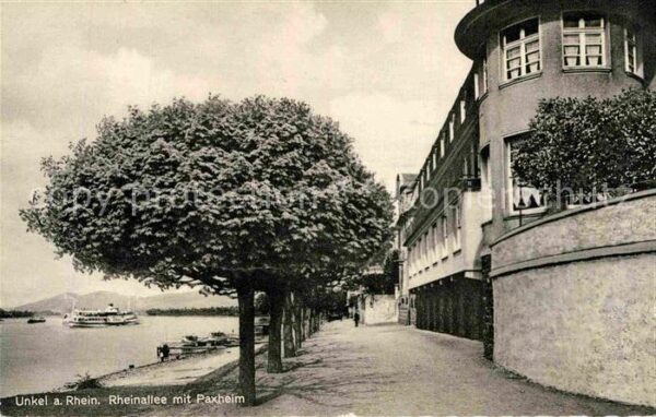 Unkel Rhein Rheinallee mit Paxheim