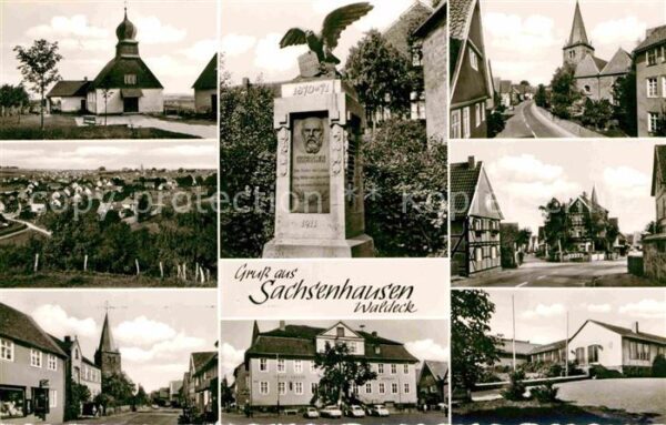 Sachsenhausen Waldeck Ortsansichten Denkmal