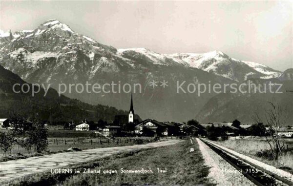 Uderns Panorama Zillertal gegen Sonnwendjoch M