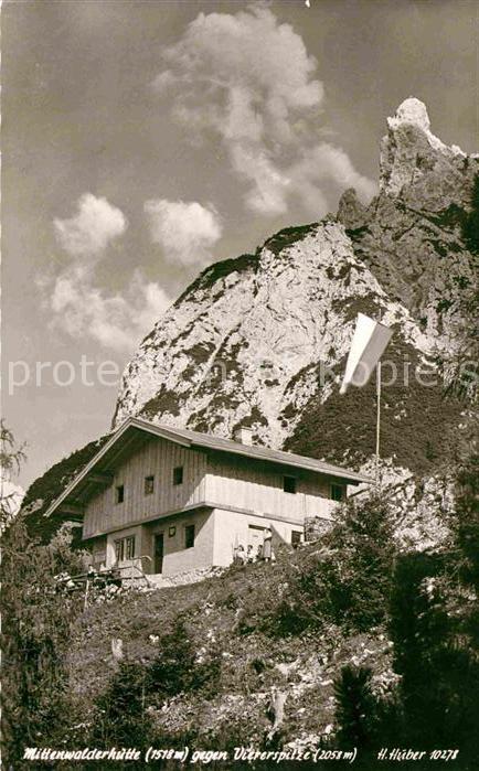 Mittenwald Karwendel Tirol Mittenwalderhütte gegen Viererspitze