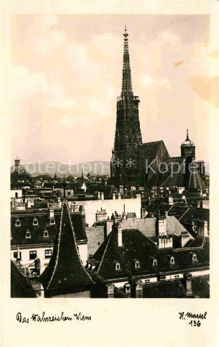 Wien Stadtbild mit Stephansdom Wahrzeichen d