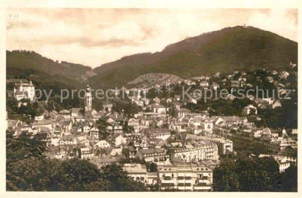 Baden-Baden Panorama Blick vom Friesenberg
