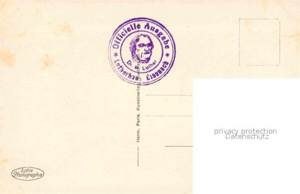Eisenach Thueringen Lutherhaus Offizielle Ausgabe Stempel – Bild 2