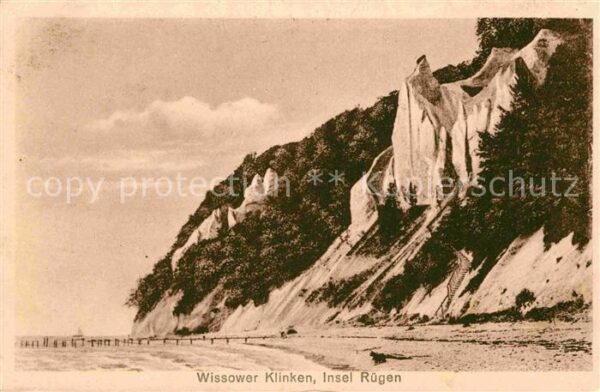 Wissower Klinken Kreidefelsen Strand Küste Ostseeinsel