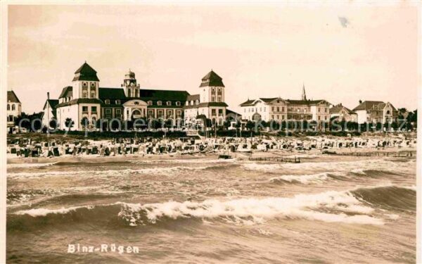Binz Ruegen Strand Hotels Ferienheime Original Hand