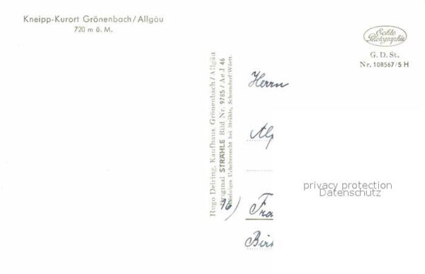 Groenenbach Bad Kneipp Kurort Original Strähle Bild Nr – Bild 2