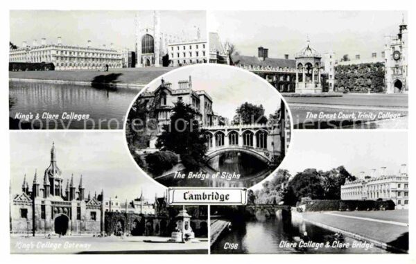 Cambridge Cambridgeshire Kings Clare Colleges Great Court Trinit