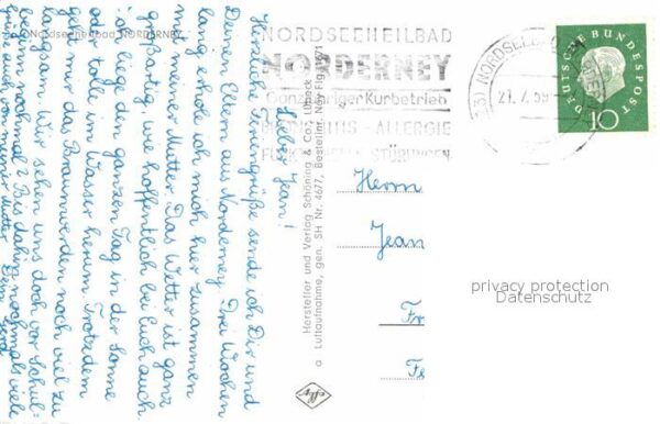 Norderney Nordseebad Fliegeraufnahme – Bild 2
