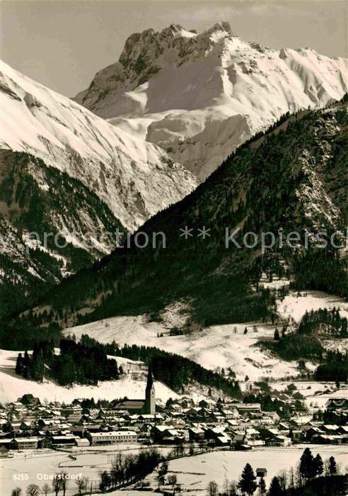 Oberstdorf Panorama Wintersportplatz Allgäuer Alpe