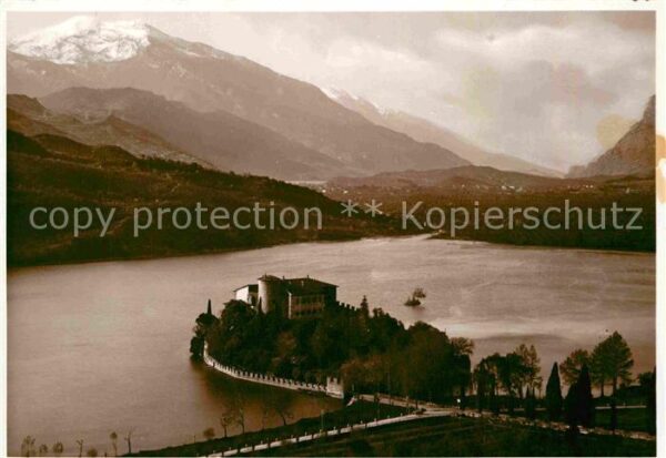 Toblinosee Castel Toblino Schloss Alpenpanorama