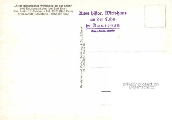 Dausenau Altes historisches Wirtshaus an der Lah – Bild 2