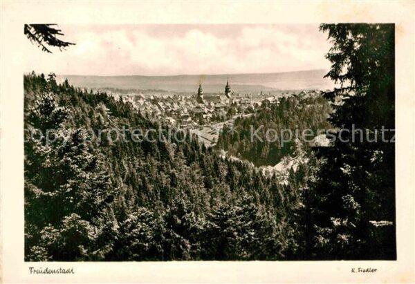 Freudenstadt Panorama Blick von der Charlottenhöhe H