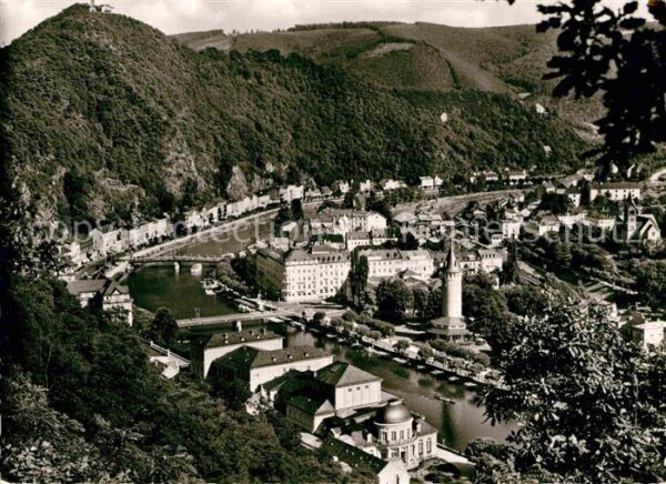 Bad Ems Panorama Blick lahnaufwärts