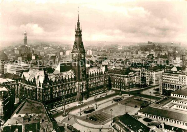 Hamburg Rathaus mit Rathausmarkt