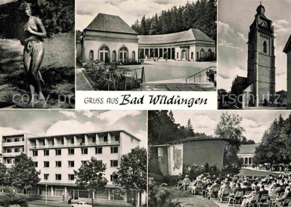 Bad Wildungen Nymphe Wandelhalle Stadtkirche Sanatori