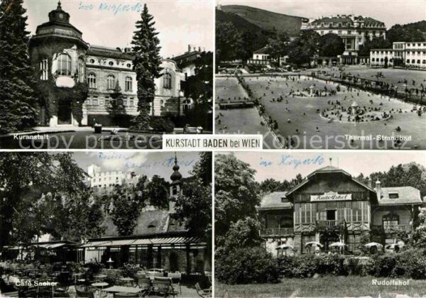 Baden Wien Kuranstalt Thermal Strandbad Rudolfshof