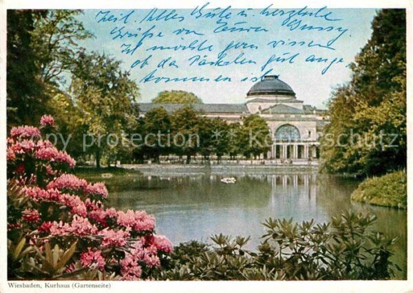Wiesbaden Kurhaus Schwanenteich