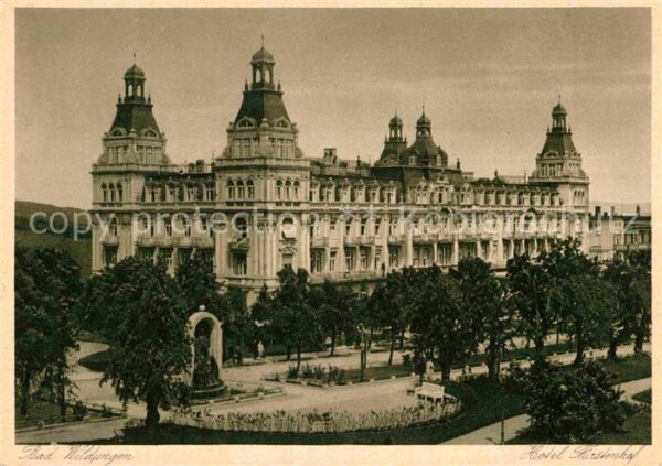 Bad Wildungen Hotel Fürstenhof Kupfertiefdruck