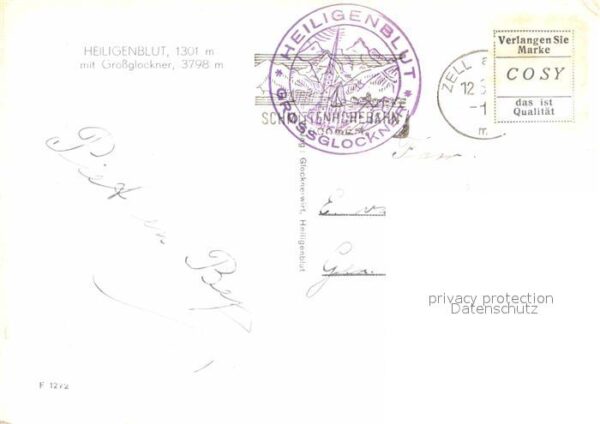 Heiligenblut Kaernten Ortsansicht mit Kirche Blick zum Grossg – Bild 2