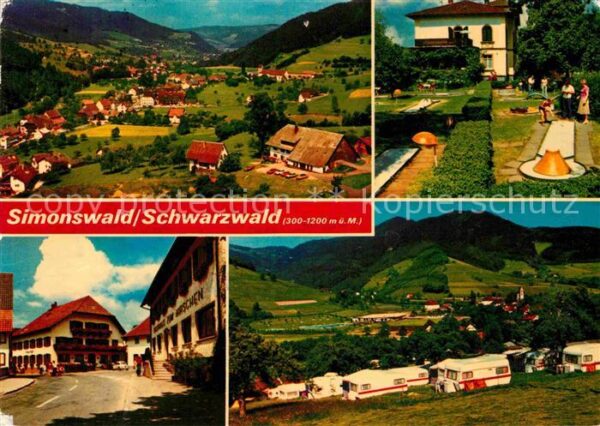 Simonswald Teilansichten Minigolf Campingplatz Sch