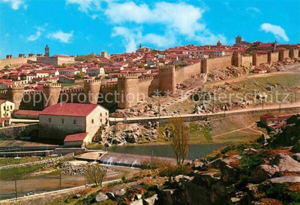 Avila Espana Vista parcial de la ciudad amurallada S