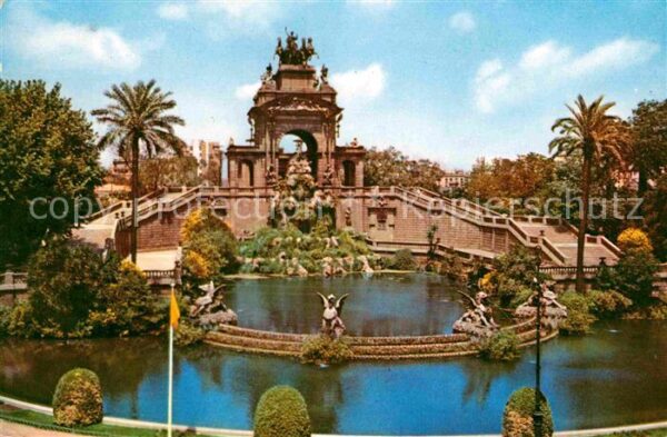 Barcelona Cataluna Cascada del Parque de la Ciudadela Font
