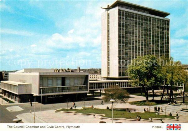 Plymouth  UK South West Council Chamber and Civic Centre
