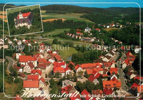 Heiligenstadt Oberfranken mit Schloss Greifenstein Fliegeraufnahm
