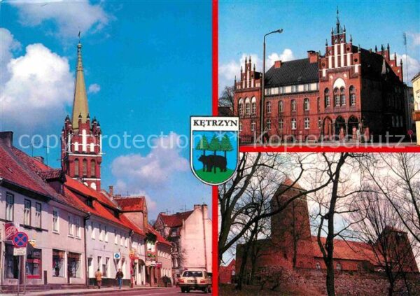 Ketrzyn Ulica Sikorskiego Dawne starostwo Kosci