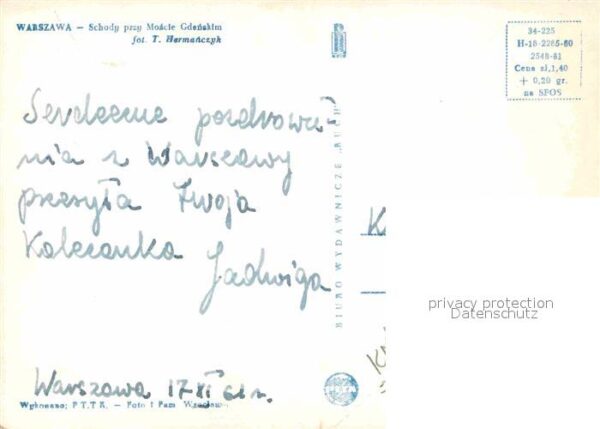 Warszawa Schody przy Moscie Gdanskim – Bild 2