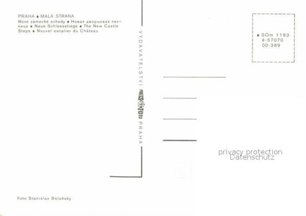 Praha Prahy Prague Mala Strana Nove zamecke schody Neue Sc – Bild 2