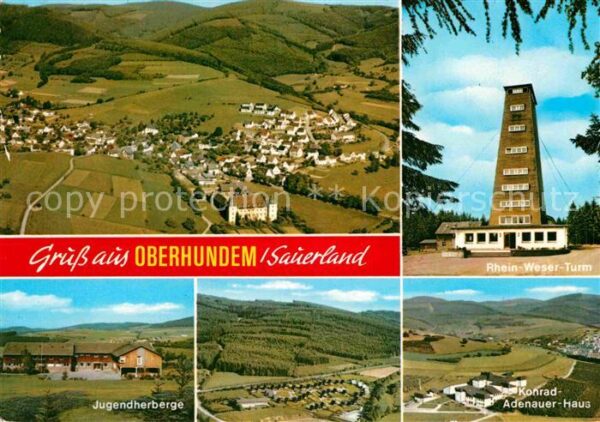 Oberhundem Luftkurort Fliegeraufnahme Jugendherber