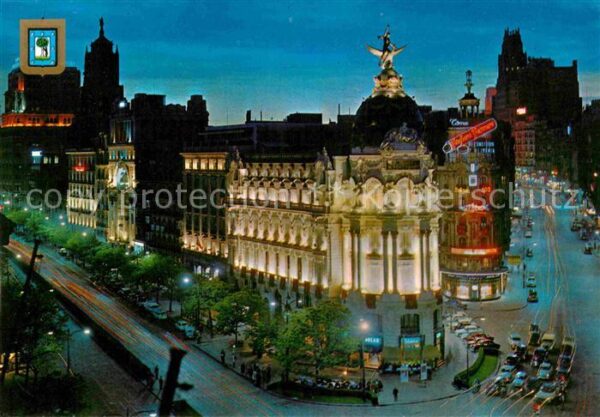 Madrid Spain Calle de Alcala y Avenida Jose Antonio