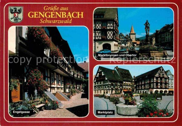 Gengenbach Engelgasse Marktbrunnen Obertor Brunnen