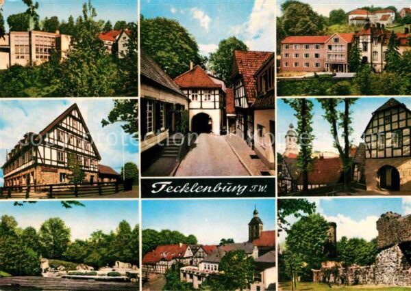 Tecklenburg Ortsmotive Altstadt Burg Stadtmauer Fac