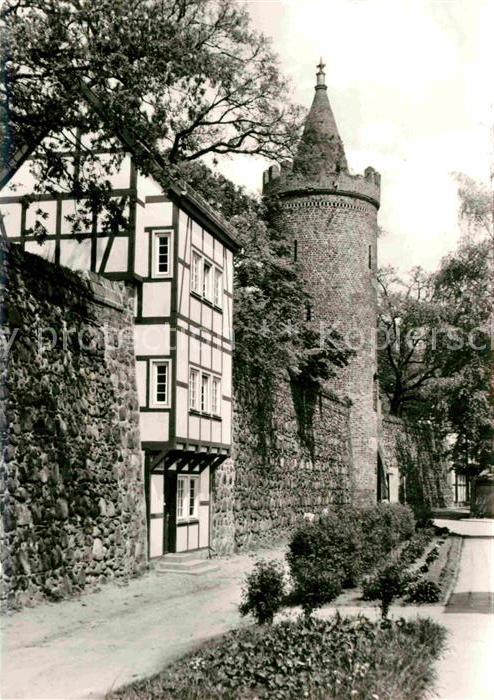 Neubrandenburg Stadtmauer mit Wiekhaus und Mönchturm