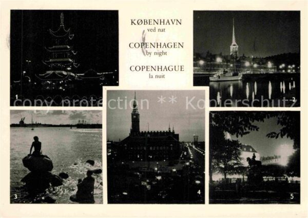 Kobenhavn Tivoli Borsen Den lille Havfrue Radhuse