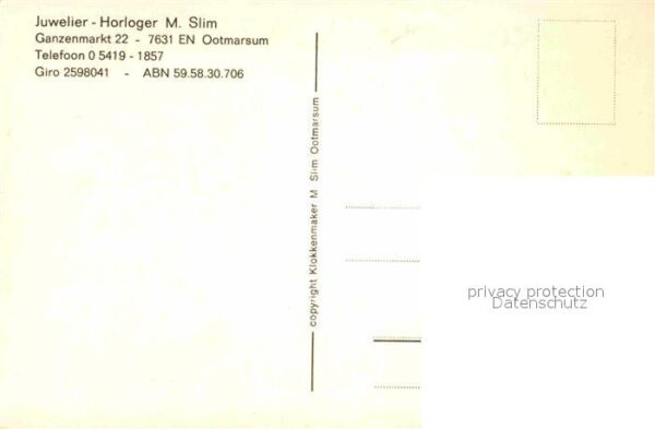 Ootmarsum t Klokhuys Juwelier Horloger M. Slim Ze – Bild 2